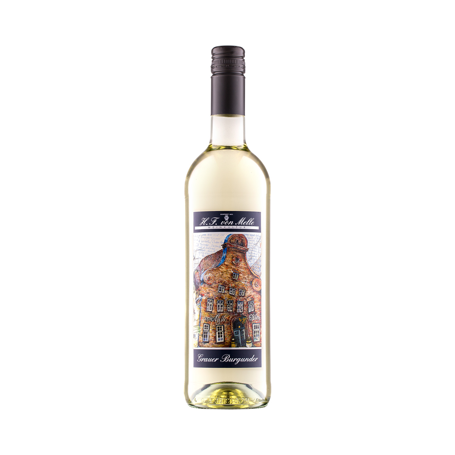 "von Melle" Grauburgunder QbA trocken, 1,0 Liter Nahe