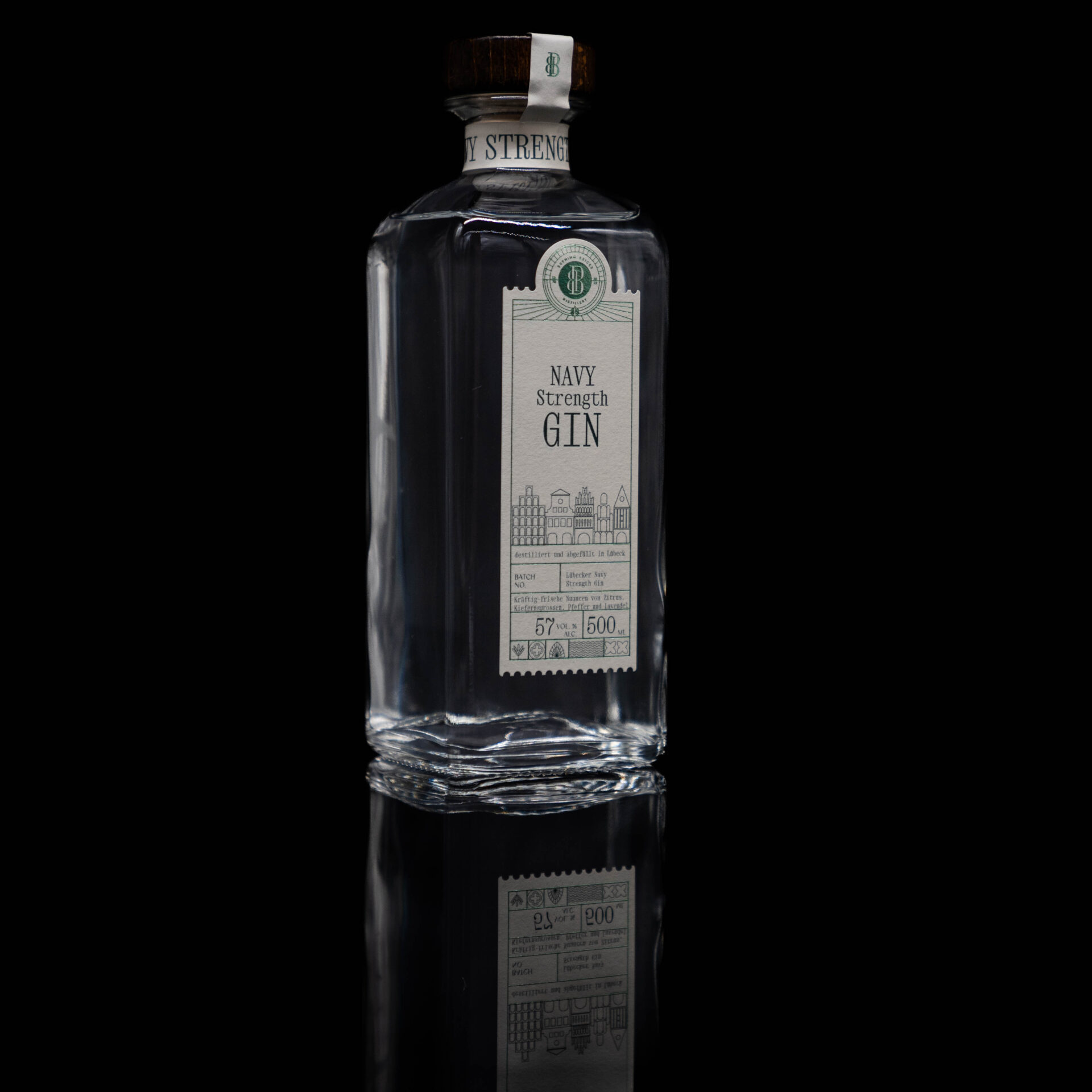 "Navy Strength Gin" Burning Bricks - 0,5 l